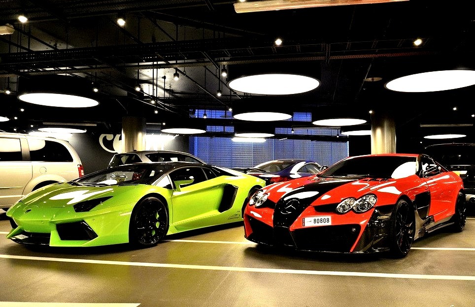 Oakley Lamborghini Anventador and Mansory Mercedes Benz SLR